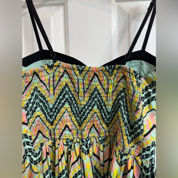 American Rag dress in mint/ black, thin straps - Picture 8 of 16